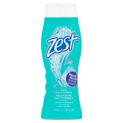 Zest Aqua with Vitamin E Refreshing Body Wash, 18 fl oz
