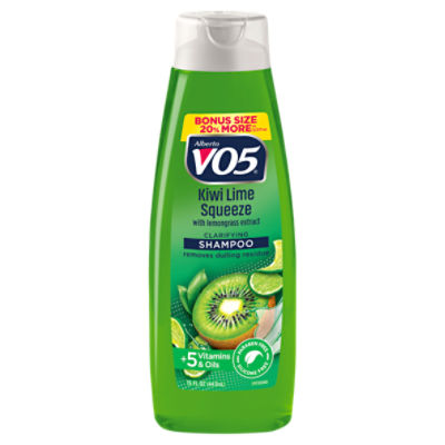 Alberto VO5 Kiwi Lime Squeeze with Lemongrass Extract Clarifying Shampoo, 15 fl oz, 15 Fluid ounce