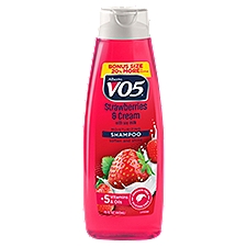 Alberto VO5 Strawberries & Cream with Soy Milk Moisturizing Shampoo Bonus Size, 15 fl oz, 15 Fluid ounce