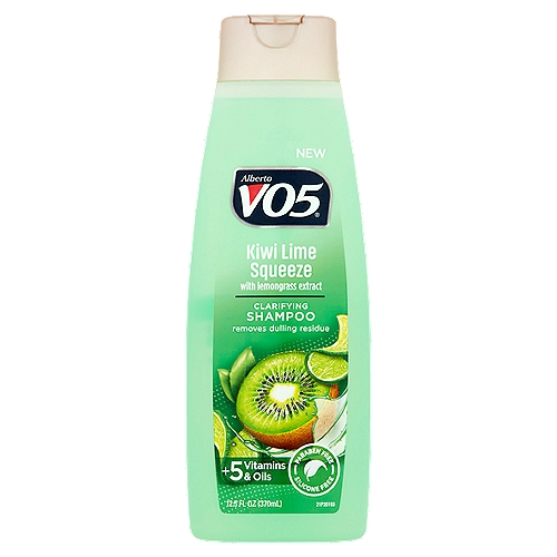 Alberto VO5 Kiwi Lime Squeeze with Lemongrass Extract Clarifying Shampoo, 12.5 fl oz