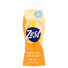 Zest Lemon Peel & Agave, Body Wash, 16.5 Fluid ounce