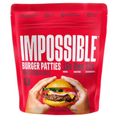 Impossible Burger Patties, 6 count, 24 oz ShopRite