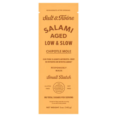 Salt & Twine Chipotle Mole Salami, 5 oz