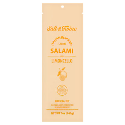 Salt & Twine Salami with Limoncello, 5 oz