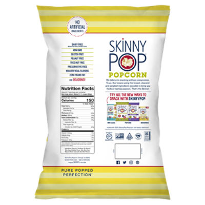 Skinny Pop White Cheddar Flavor Popcorn Sharing Size, 6.7 oz