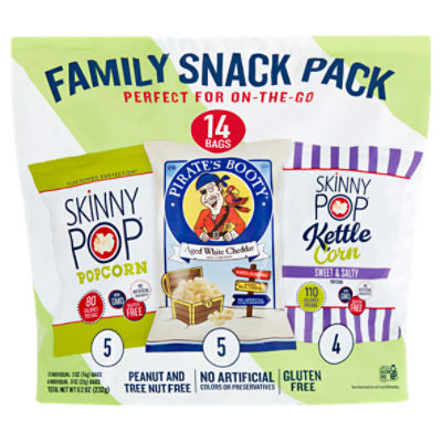 Skinny Pop Family Variety Snack Pack, 14 ct, 8.2 oz