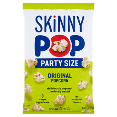 Skinny Pop Original Popcorn Party Size, 8 oz