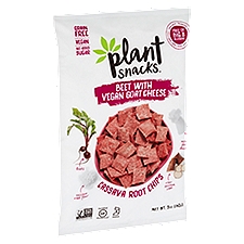Plant Snacks Beet with Vegan Goat Cheese, Cassava Root Chips, 5 Ounce