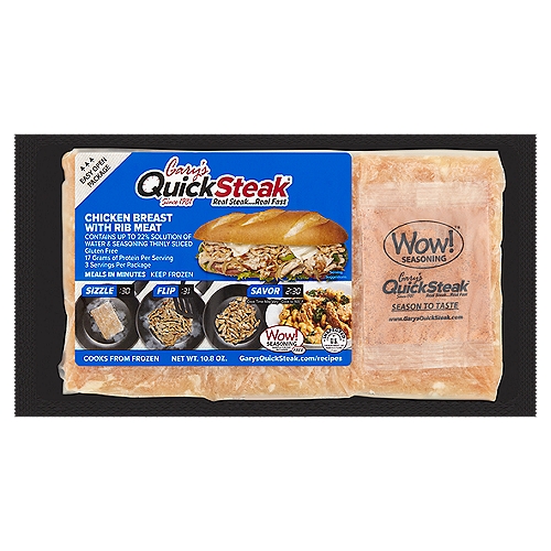Gary's QuickSteak Chicken Breast with Rib Meat, 10.8 oz