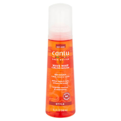 Cantu Style Shea Butter Wave Whip Curling Mousse, 8.4 fl oz, 8.45 Fluid ounce