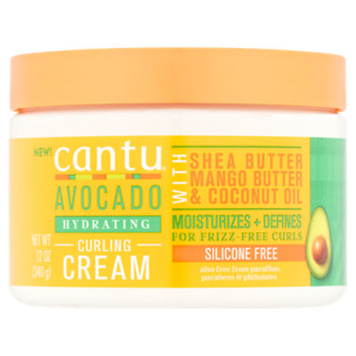 Cantu Avocado Hydrating Leave-In Repair Cream with Olive Oil, Aloe & Shea Butter, 12 oz