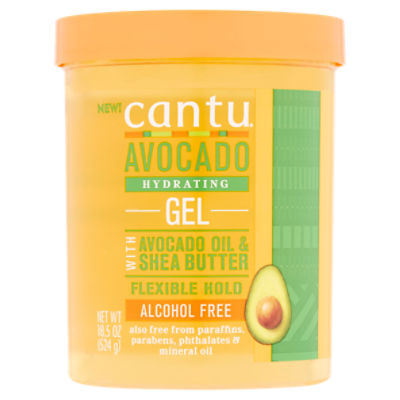 Cantu Flexible Hold Avocado Hydrating Gel, 18.5 oz, 18.5 Fluid ounce