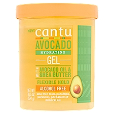 Cantu Flexible Hold Avocado Hydrating Gel, 18.5 oz, 18.5 Fluid ounce