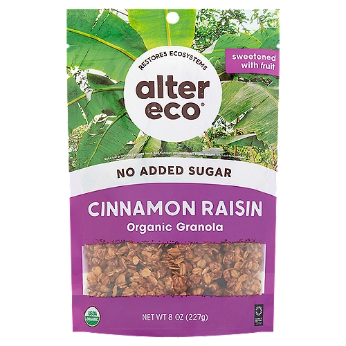 Alter Eco Cinnamon Raisin Organic Granola, 8 oz