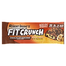Chef Robert Irvine's Fit Crunch Chocolate Chip Cookie Dough Whey Protein Baked Bar, 1.62 oz
