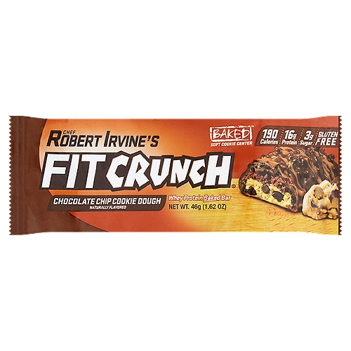 Chef Robert Irvine's Fit Crunch Chocolate Chip Cookie Dough Whey Protein Baked Bar, 1.62 oz
Baked™ Soft Cookie Center
