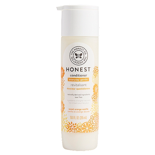 The Honest Co. Everyday Gentle Sweet Orange Vanilla Conditioner, 10.0 fl oz
A gentle conditioner that detangles knots, tames frizz and softens hair. Made with a blend of orange and vanilla extracts, plus coconut oil.