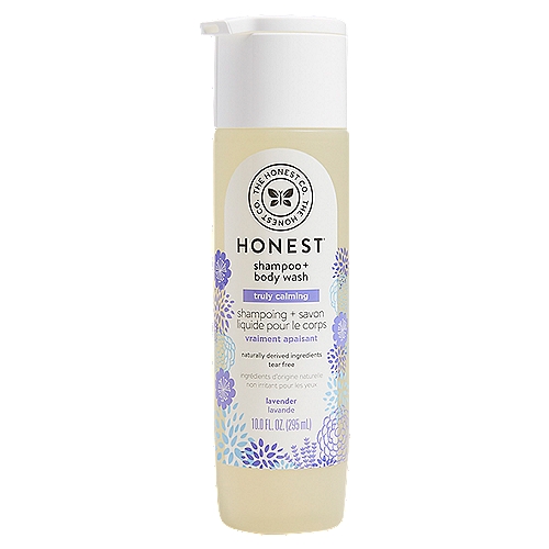 The Honest Co. Lavander Truly Calming Shampoo + Body Wash, 10.0 fl oz
A gentle 2-in1 shampoo body wash formulated to calm and cleanse hair and skin. Made with a blend of lavender essential oils and chamomile.