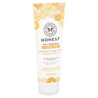 The Honest Co. Everyday Gentle Sweet Orange Vanilla Face + Body Lotion, 8.5 fl oz