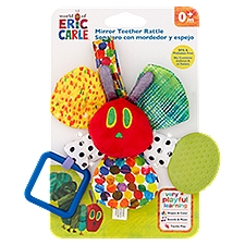 World of Eric Carle Mirror Teether Rattle, 0m+