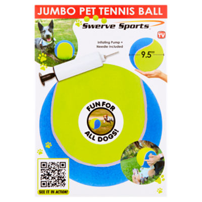 Swerve Sports Jumbo Pet Tennis Ball, 1 Each