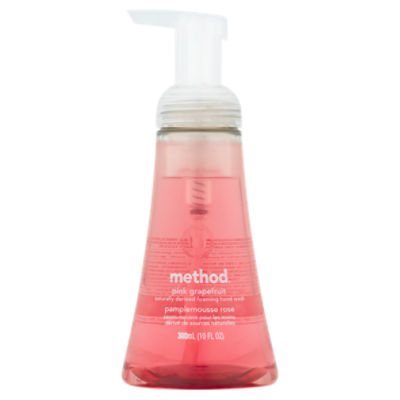 Method Pink Grapefruit Naturally Derived Foaming Hand Wash, 10 fl oz