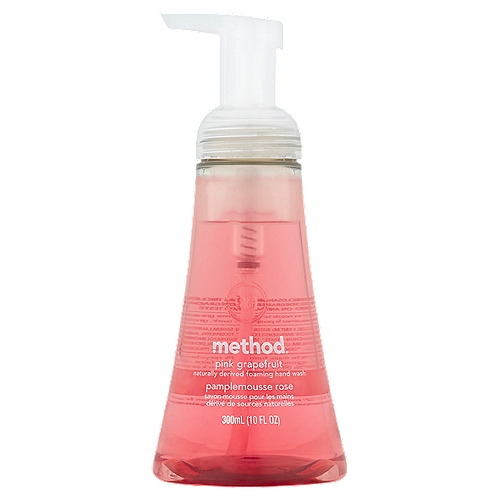 Method Pink Grapefruit Naturally Derived Foaming Hand Wash, 10 fl oz