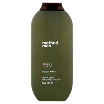 Method Men Cedar + Cypress Body Wash, 18 fl oz