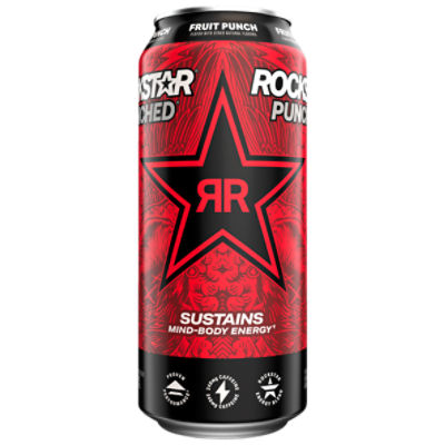 Rockstar Punched Fruit Punch Energy Drink, 16 fl oz The Fresh Grocer