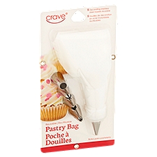 Crave Decorating Stainless Steel Nozzels and Pastry Bag, 1 Each