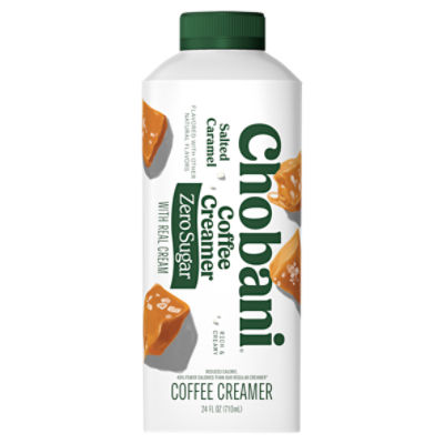 Chobani Zero Sugar Salted Caramel Coffee Creamer, 24 fl oz