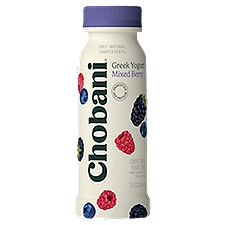Chobani Lowfat Greek Mixed Berry Yogurt Drink 7 fl oz, 7 Fluid ounce