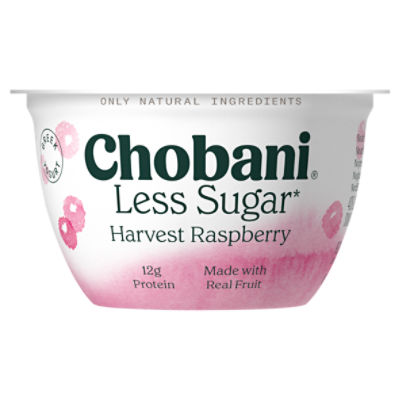 Chobani® Less Sugar Low-Fat Greek Yogurt Willamette Raspberry 5.3oz