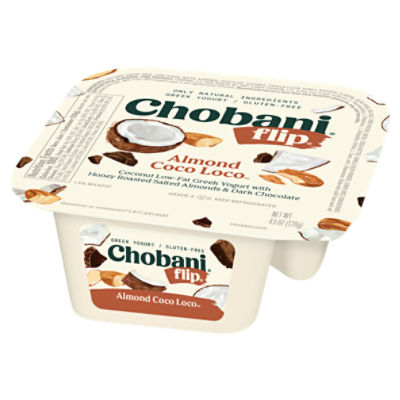 Chobani Flip Almond Coco Loco Lowfat Greek Yogurt, 4.5 oz - The