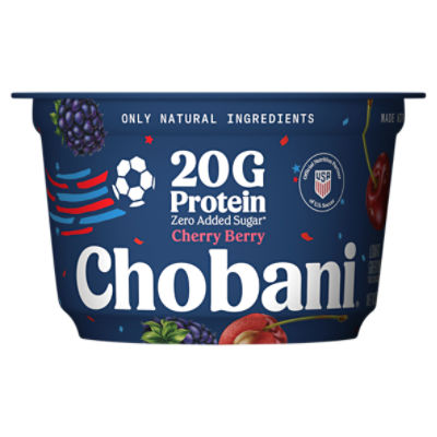 Chobani Cherry Berry Lowfat Greek Yogurt, 6.7 oz