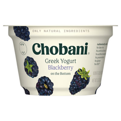 Chobani® NonFat Greek Yogurt Blackberry on the Bottom 5.3oz Fairway