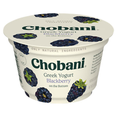 Chobani Blackberry on the Bottom, Greek Yogurt