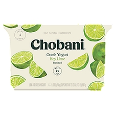 Chobani Key Lime Blended Greek Yogurt Value Pack, 5.3 oz, 4 count