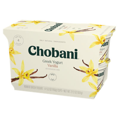 Chobani Non-Fat Greek Yogurt Vanilla Greek Yogurt 5.3oz