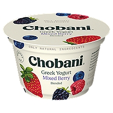 Chobani Mixed Berry Blended, Greek Yogurt, 5.3 Ounce