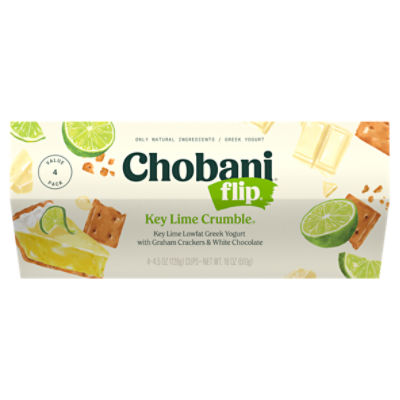 Chobani Flip Key Lime Crumble Greek Yogurt, 4.5 oz, 4 count