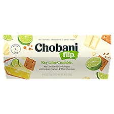 Chobani Flip Key Lime Crumble Greek Yogurt, 4.5 oz, 4 count, 18 Ounce