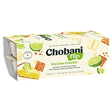 Chobani Flip Key Lime Crumble Low-Fat Greek Yogurt Value Pack, 4.5 oz, 4 count