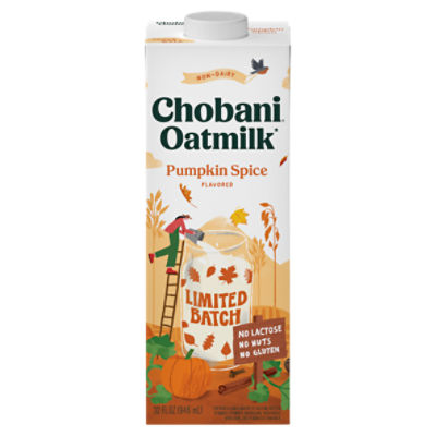 Chobani Pumpkin Spice Flavored Oatmilk, 32 fl oz