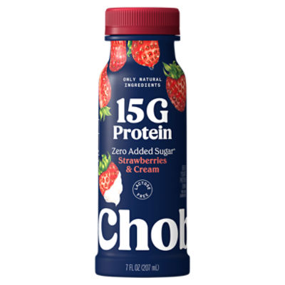 Chobani Strawberries & Cream Greek Yogurt Protein Drink, 7 fl oz