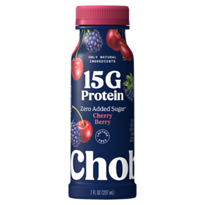 Chobani 15g Protein Cherry Berry Greek Yogurt Protein Drink, 7 fl oz