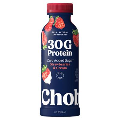 Chobani Strawberries & Cream Greek Yogurt Protein Drink, 14 fl oz