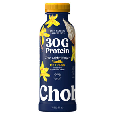 Chobani Vanilla Ice Cream Greek Yogurt Protein Drink, 14 fl oz