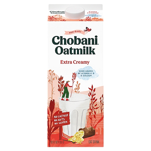 Oats.
Good for you.
And the planet.
Oats are magic. We source only wholesome oats grown and milled batch by batch.
Our commitment to crafting the highest quality oatmilk is at every step. How we make our Chobani® Oatmilk makes all the difference.
Did we mention it's creamy and delicious?
Packaged in recyclable Sustainable Forestry Initiative®-certified pulp cartons.
Because the best sustainability efforts are the ones you can see—and hold.
Magic, right?