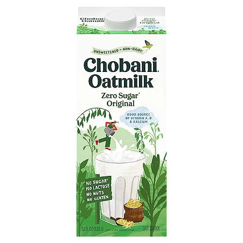 Chobani Zero Sugar Original Oatmilk 52 fl oz